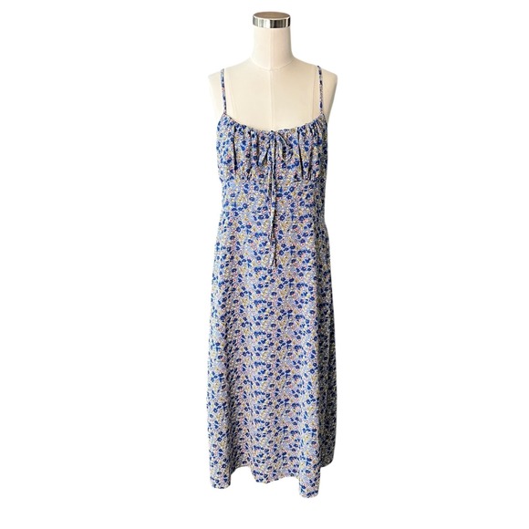 SHEIN Dresses & Skirts - SHEIN‎ Ditzy Floral Babydoll Sundress Women's Size M Side Zip Adjustable Straps